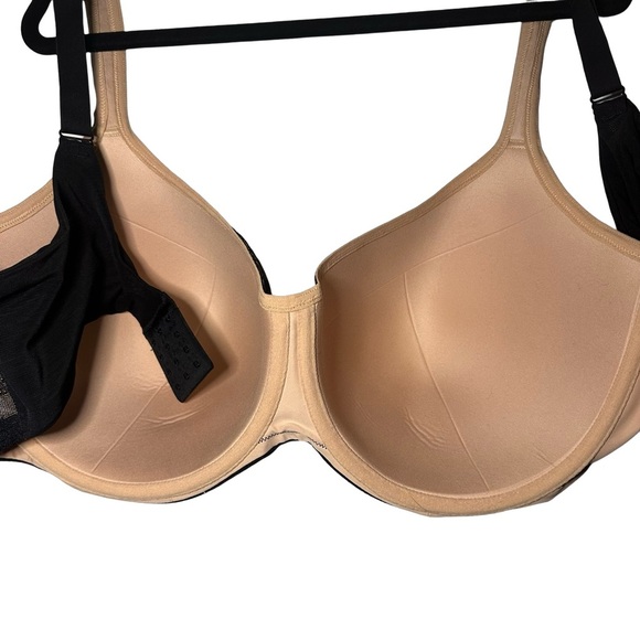 Stunning Support Full Coverage Bra with Geo Lace in Black Size 44G (4D) Soma - Picture 6 of 7